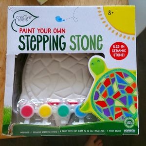 Paint your own stepping stone